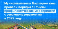 Муниципалитеты Башкортостана провели порядка 10 тысяч профилактических мероприятий с землепользователями в 2025 году - Администрация г. Салават